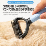Dog & Cat Grooming Comb for Loose Hair and Tangles