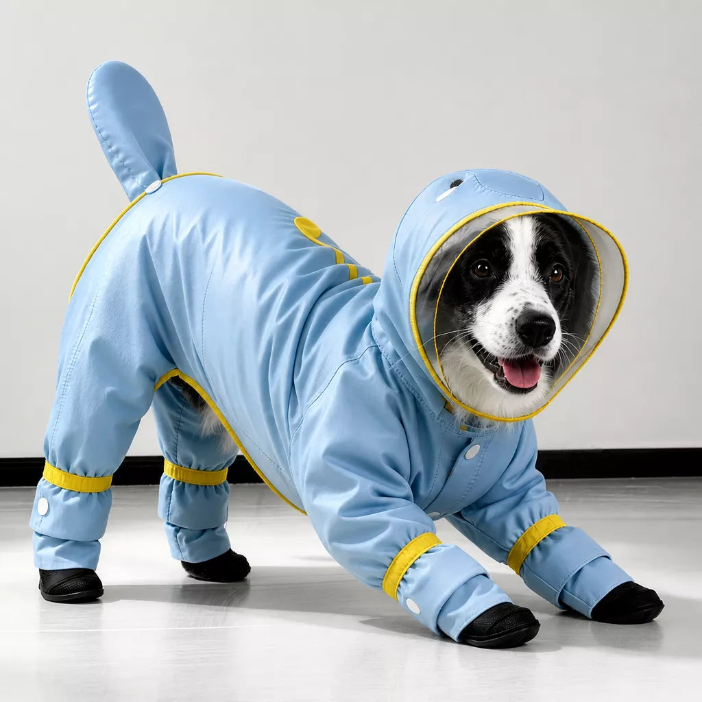 Waterproof Four-Leg Dog Raincoat