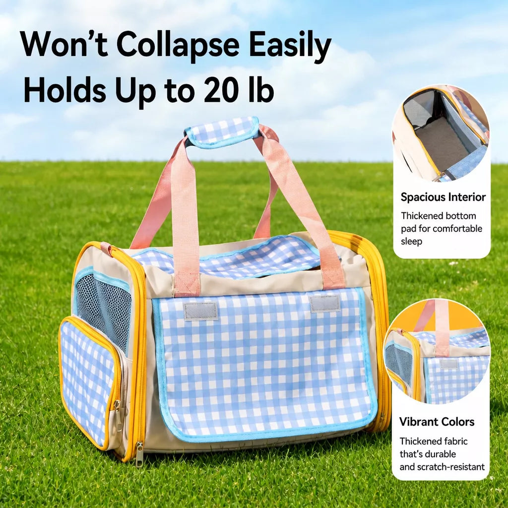Expandable Pet Carrier Backpack for Cats and Small Dogs