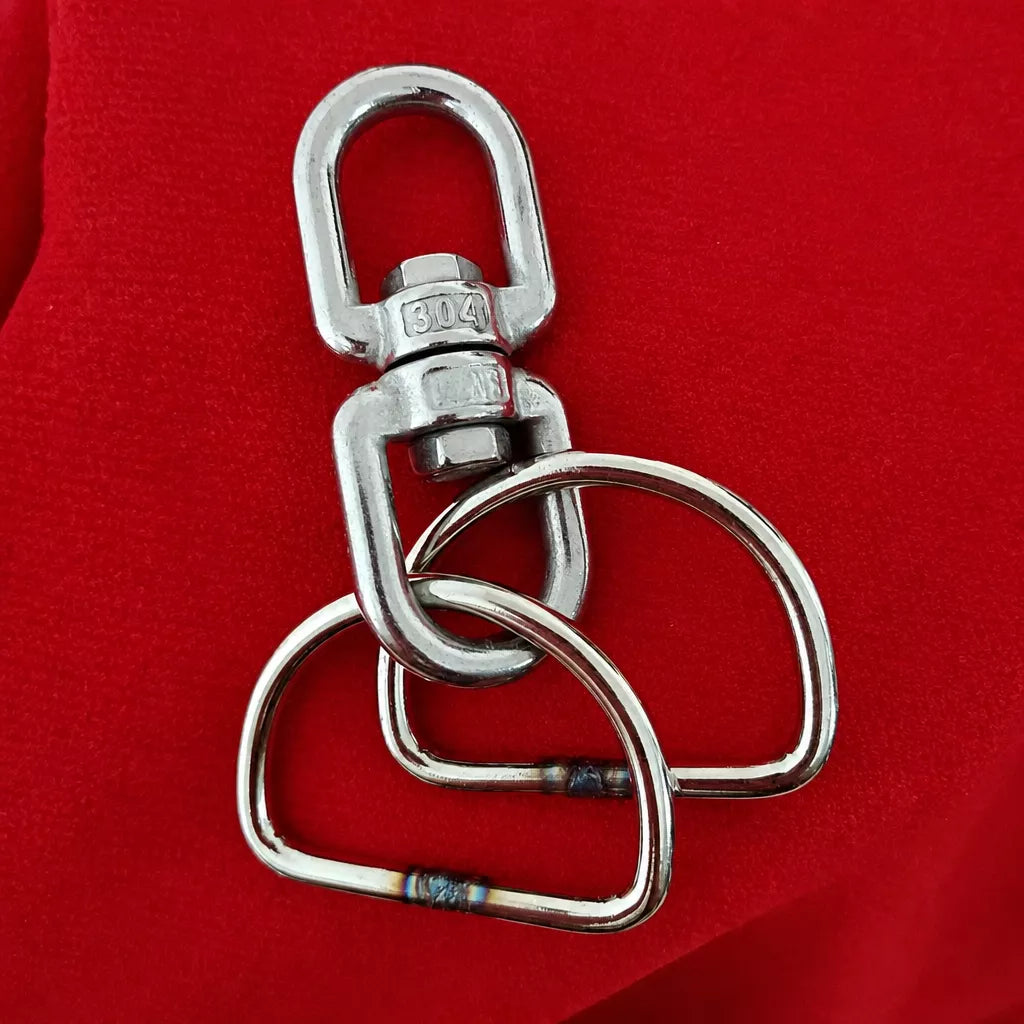 Heavy-Duty Nylon Dog Collar with Figure-8 Swivel Ring