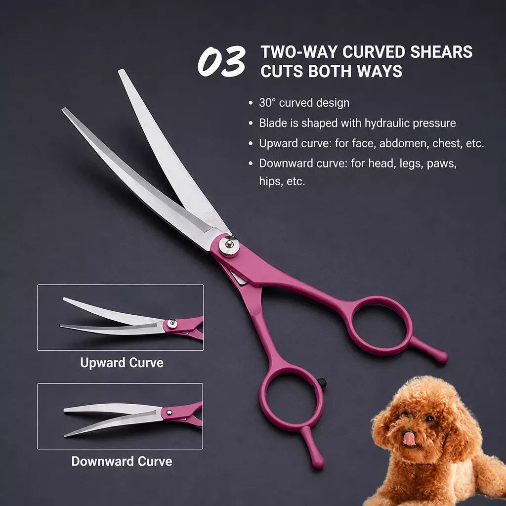 Stainless Steel Pet Grooming Shears for Dogs and Cats