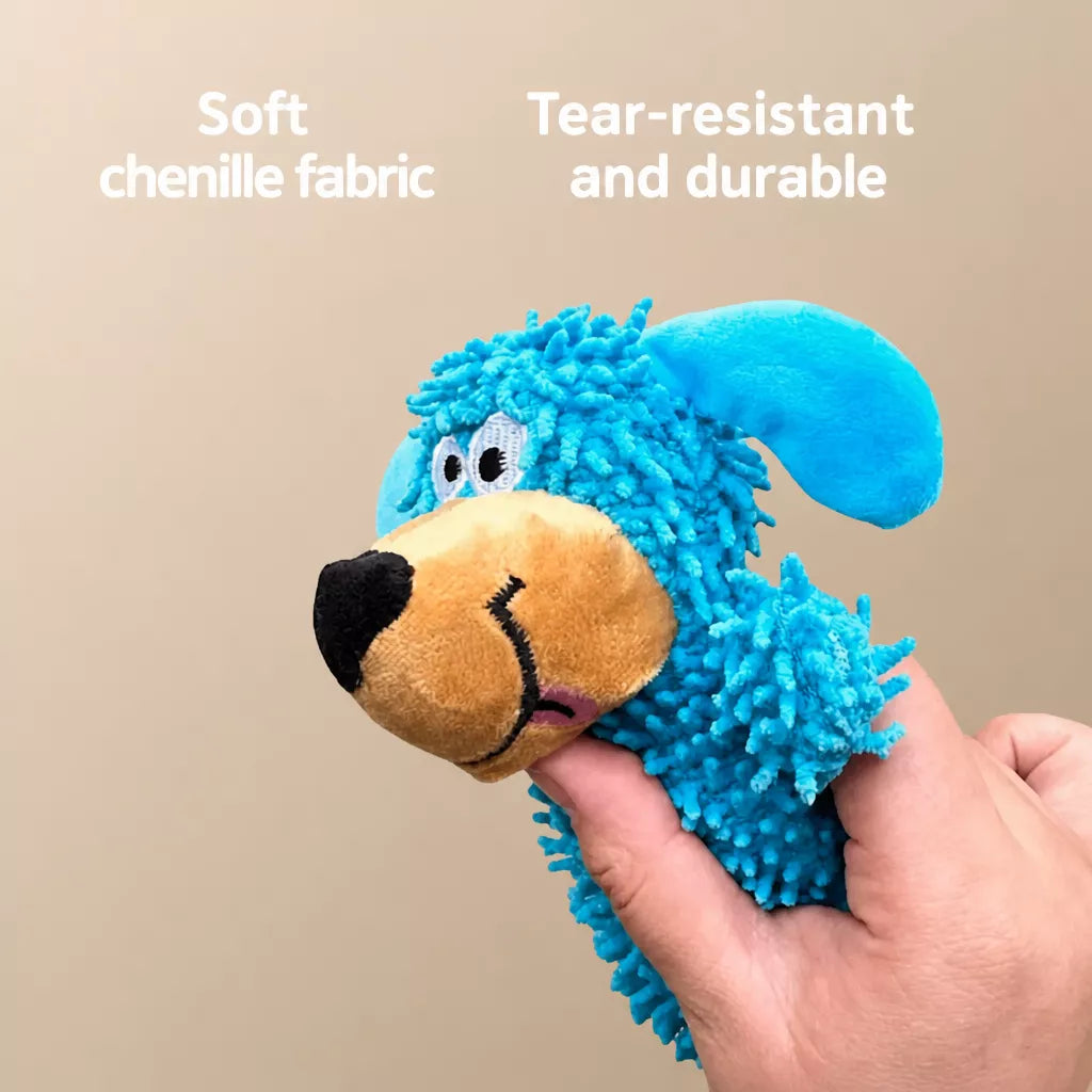 Squeaky Fleece Mop Dog Toy