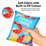 Potato Chip Plush Squeaky Toy for Dogs & Cats