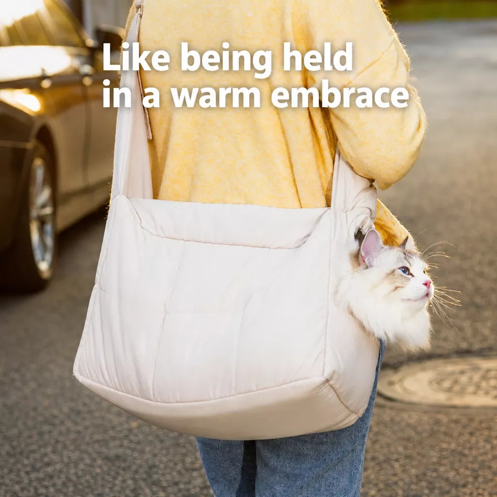 Nylon Pet Carrier Bag with Breathable Mesh for Cats & Dogs