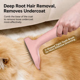 Curved Pet Deshedding Comb for Cats and Dogs