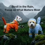 Four-Leg Raincoat for Small Dogs