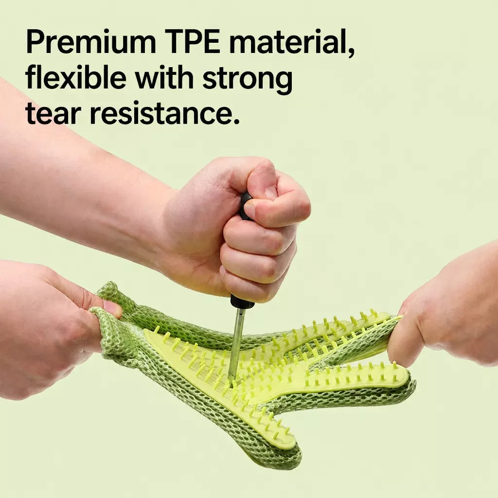Double-Sided Cat Grooming Glove
