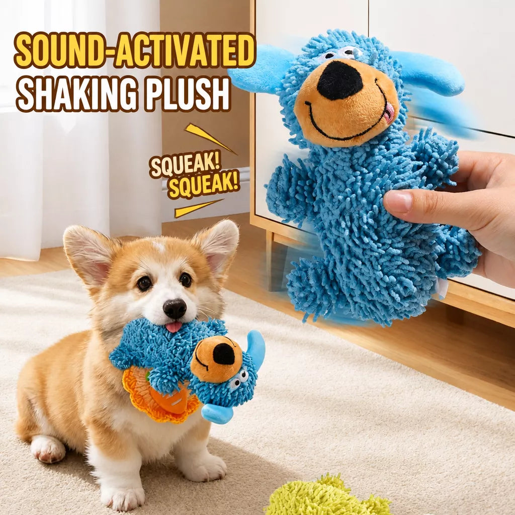 Squeaky Mop Dog Toy for Small and Medium Dogs