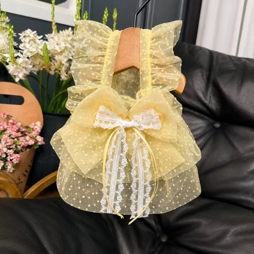 Polka Dot Pet Dress for Dogs and Cats