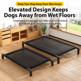 Raised Mesh Dog Cot with Iron Frame for Small to Large Dogs