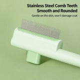 Self-Cleaning Deshedding Comb for Cats & Dogs