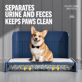 Plastic Dog Potty Tray with Wall Options and Pull-Out Drawer