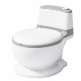 Wide-Mouth Toilet-Shaped Plastic Water Bowl for Cats