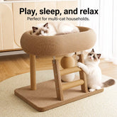Sisal Cat Scratcher Bed with Integrated Resting Space