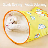 Foldable Oxford Cloth Cat Tunnel Toy with Crinkle Sound