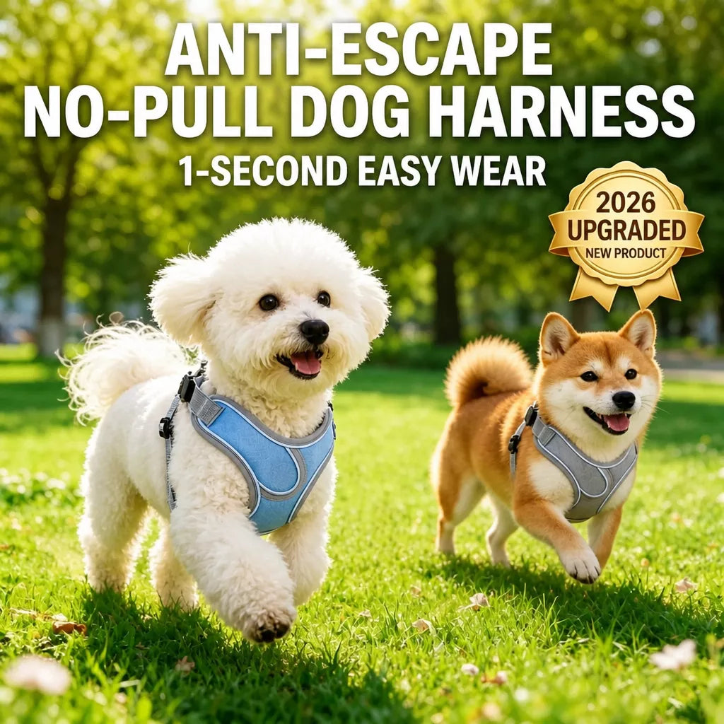 Dog Harness and Leash Set for Small to Medium Dogs