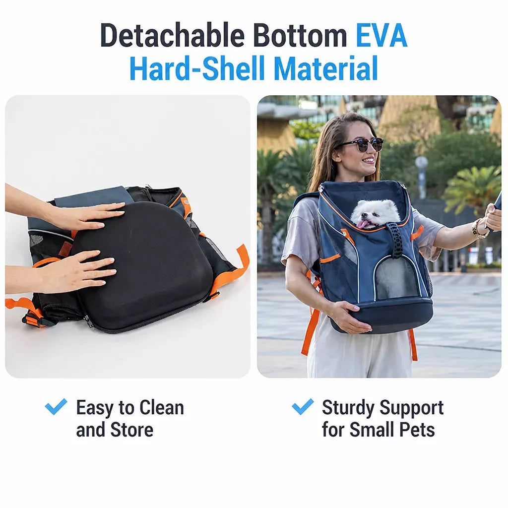 Portable Pet Backpack Carrier for Cats and Dogs