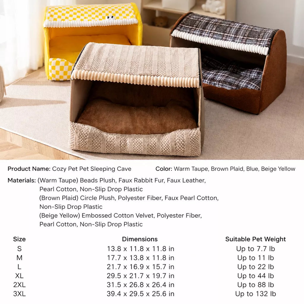 Covered Dog Bed