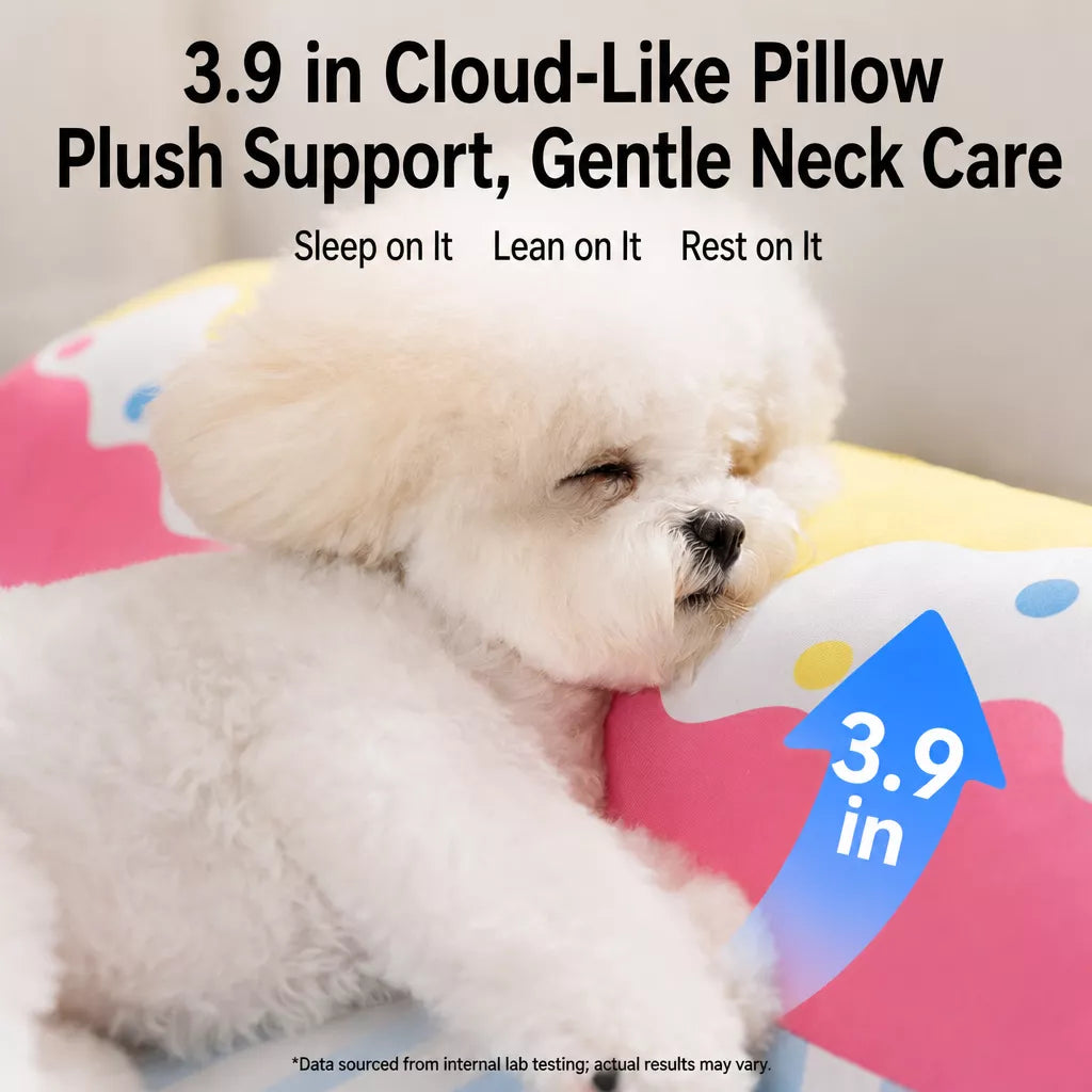 Foldable Cotton Pet Bed with Bolster Sides for Dogs and Cats
