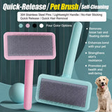 Long-Pin Pet Grooming Comb for Cats, Dogs & Rabbits