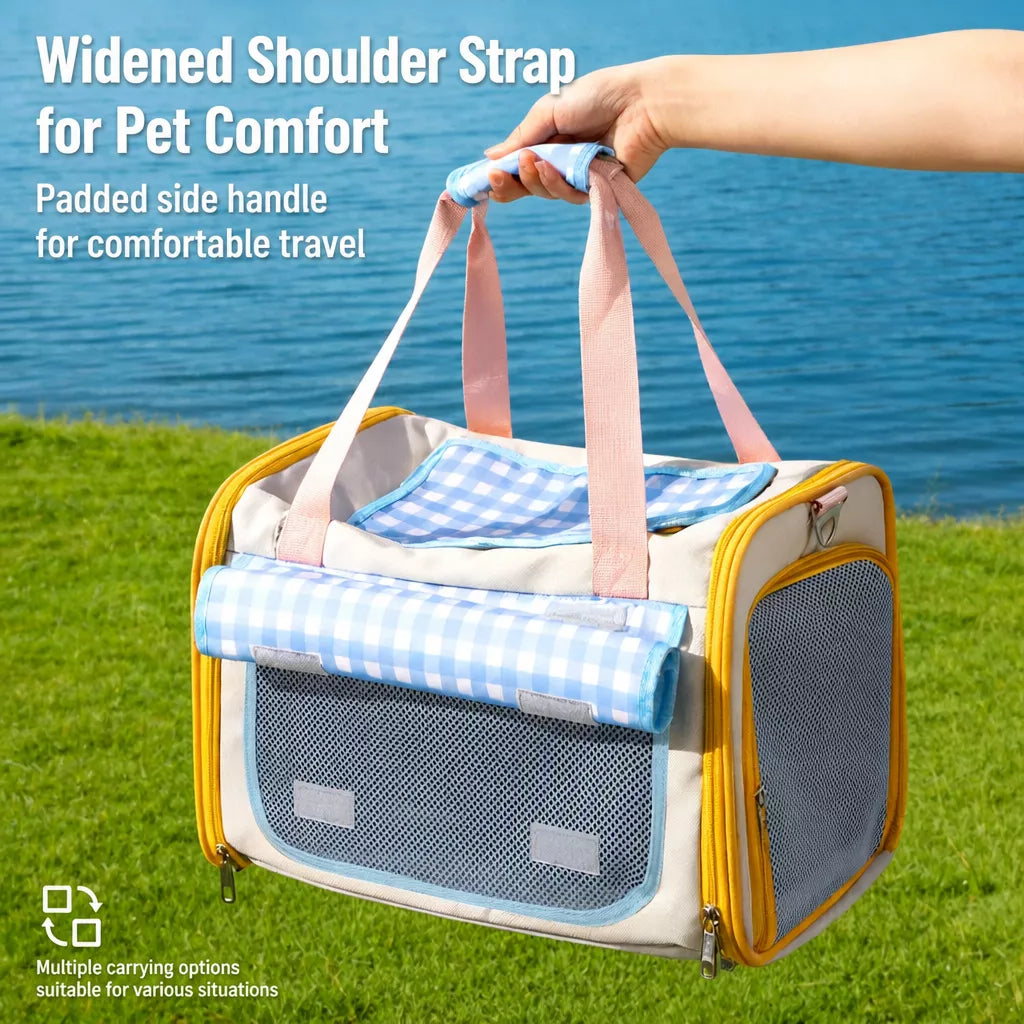 Expandable Pet Carrier Backpack for Cats and Small Dogs