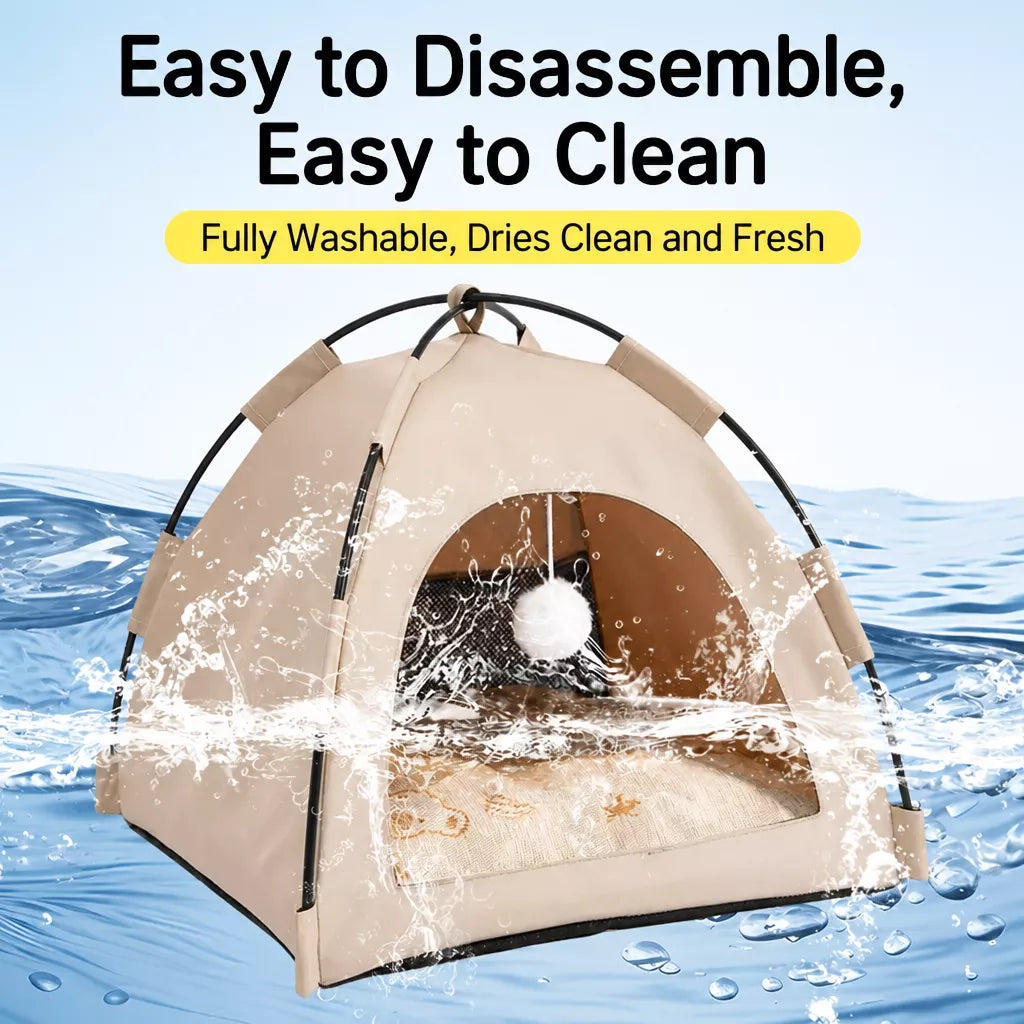 Foldable Indoor Cat Tent Bed