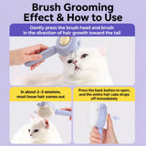 Cat & Dog Grooming Brush for Loose Fur