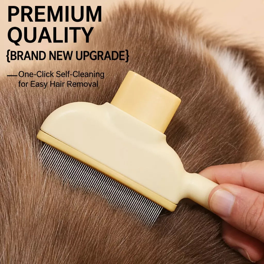 Self-Cleaning Detangling Brush for Cats and Dogs