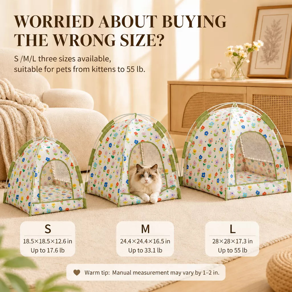 Indoor Cat & Dog Tent Bed