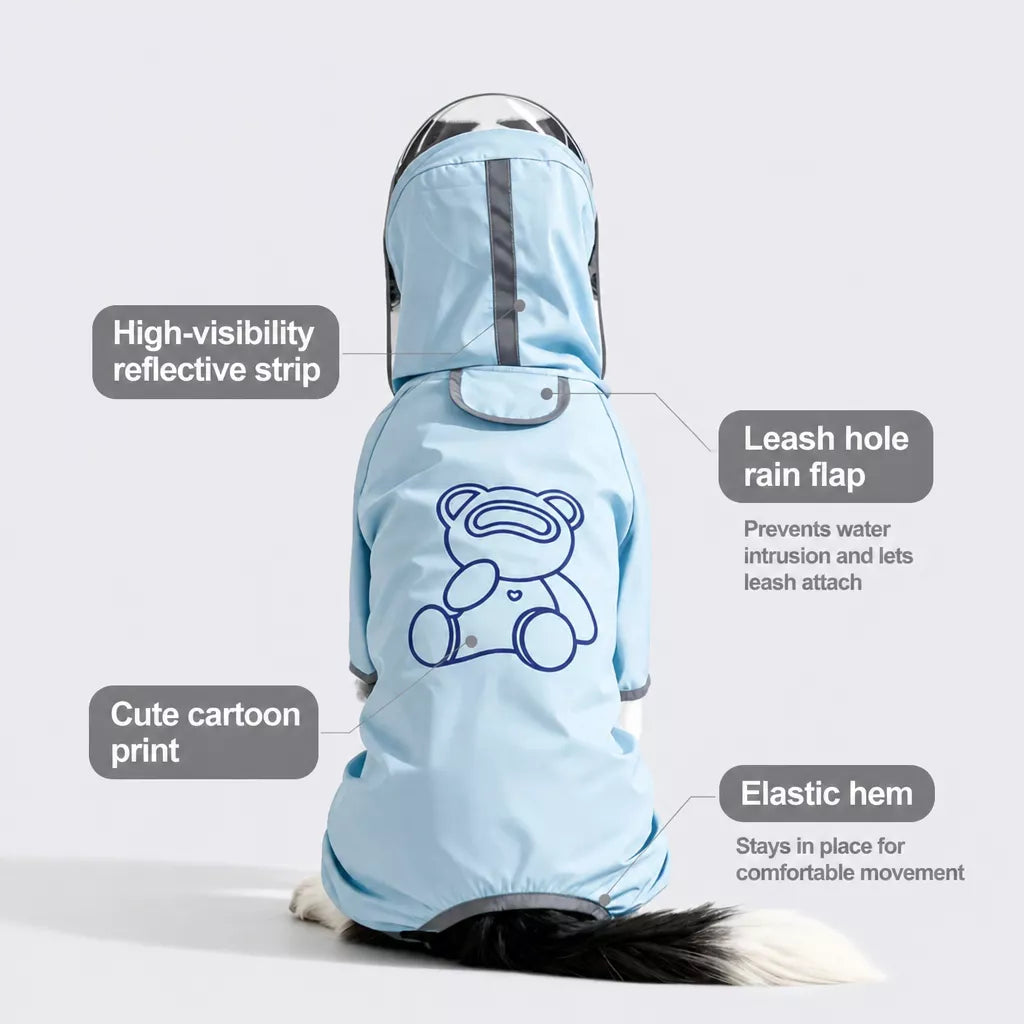 Full-Coverage Dog Raincoat