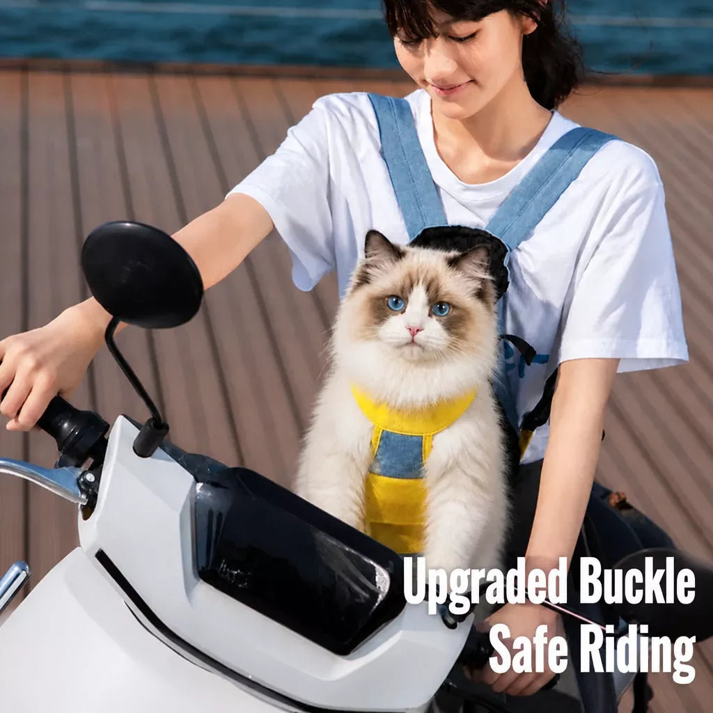 Front-Carrying Pet Backpack Carrier for Small Dogs & Cats