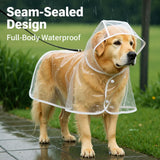Hooded Full-Coverage Dog Raincoat