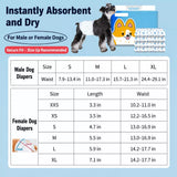 Disposable Dog Diapers for Male and Female Dogs