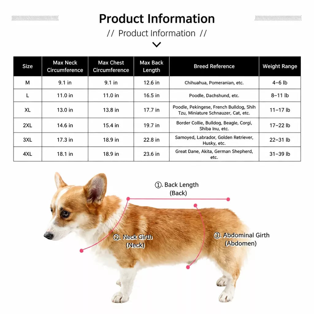 Waterproof Reflective Dog Raincoat for Small to Medium Dogs