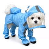 Four-Leg Waterproof Raincoat for Small Dogs