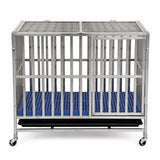 Stainless Steel Dog Crate with Tray