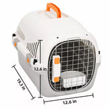 Portable Plastic Pet Carrier for Cats and Small Dogs Up to 16 lb