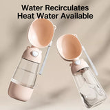 Portable Dog Water Bottle with Built-In Drinking Cup for Walks