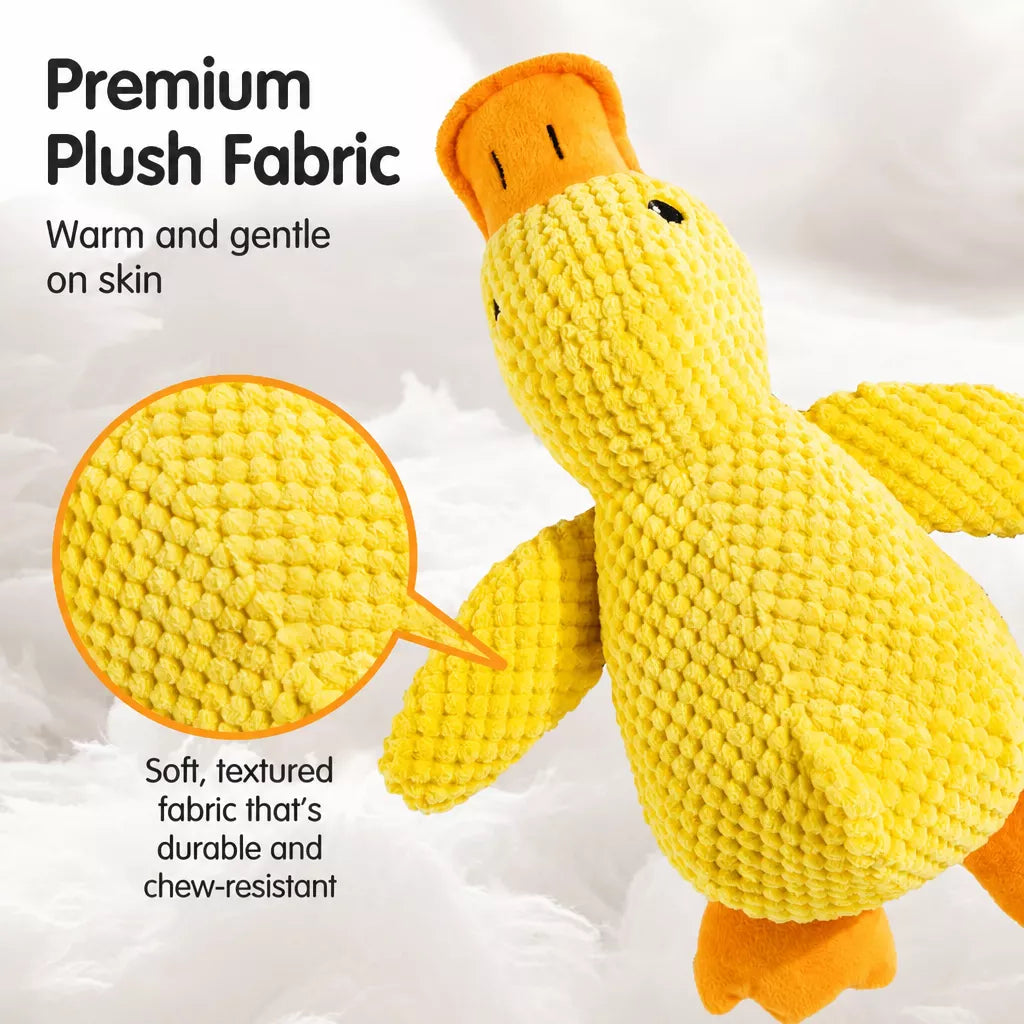 Duck Plush Cat Toy with Crinkle Paper and Catnip – Small or Large