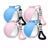 Portable Pet Water Bottle with Foldable Silicone Bowl