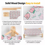 Wood-Frame Cot-Style Pet Bed with Polyester Cover