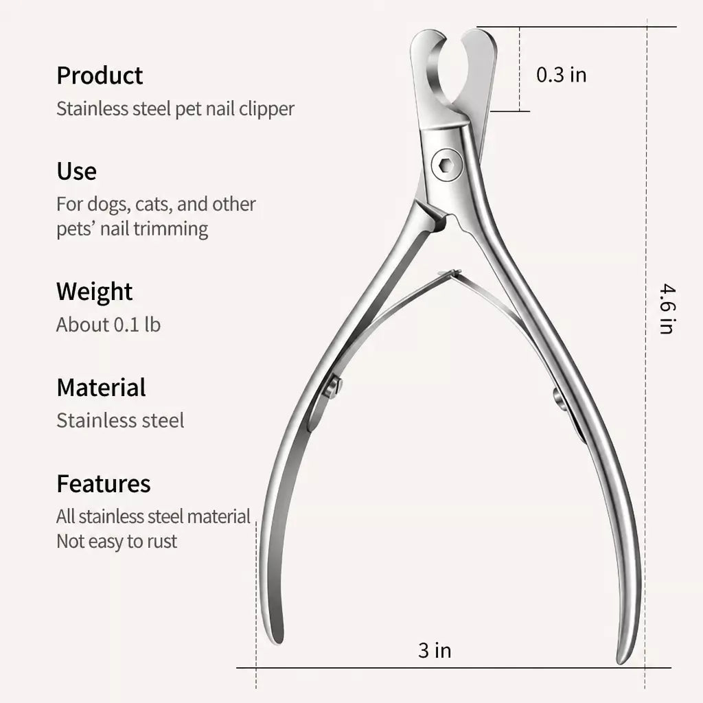 Stainless Steel Pet Nail Clippers