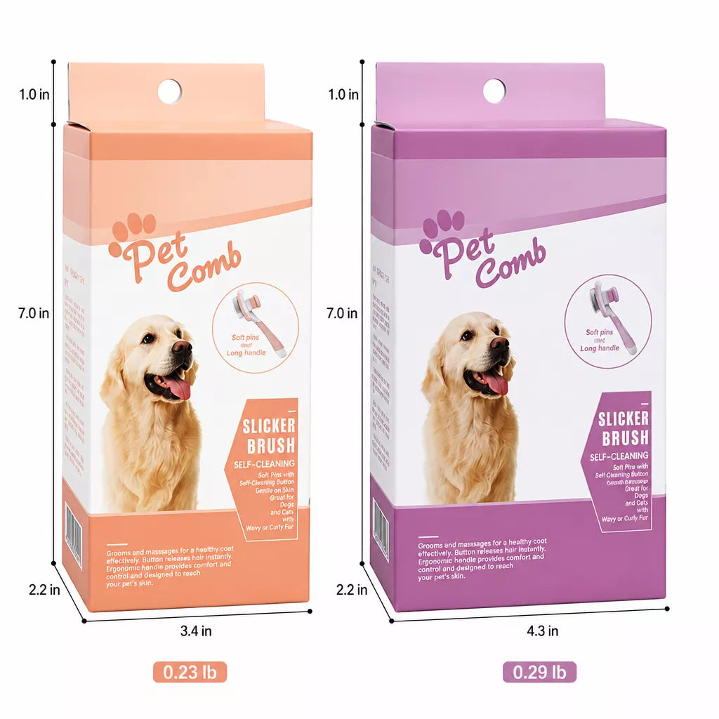 Self-Cleaning Deshedding Brush for Dogs & Cats