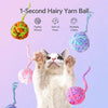Yarn Ball Cat Toy for Batting and Interactive Play