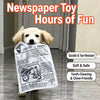 Crinkle Newspaper-Style Dog Toy for Interactive Play