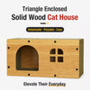 Corrugated Cardboard Cat Scratcher House with Hideaway