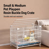 Reinforced Stackable Indoor Dog Crate with Potty Tray