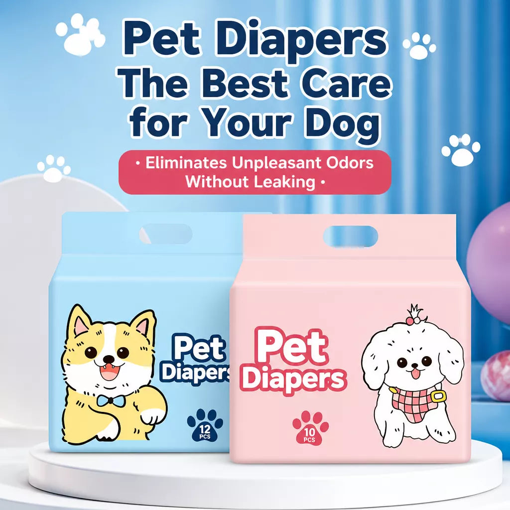 Disposable Dog Diapers for Male and Female Dogs