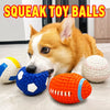 Vinyl Squeaky Dog Ball Toys for Small and Medium Dogs