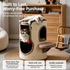 Sisal Barrel Cat Tree with Scratching Board